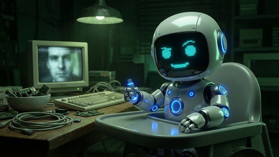 Baby Byte — the AI chaos child
